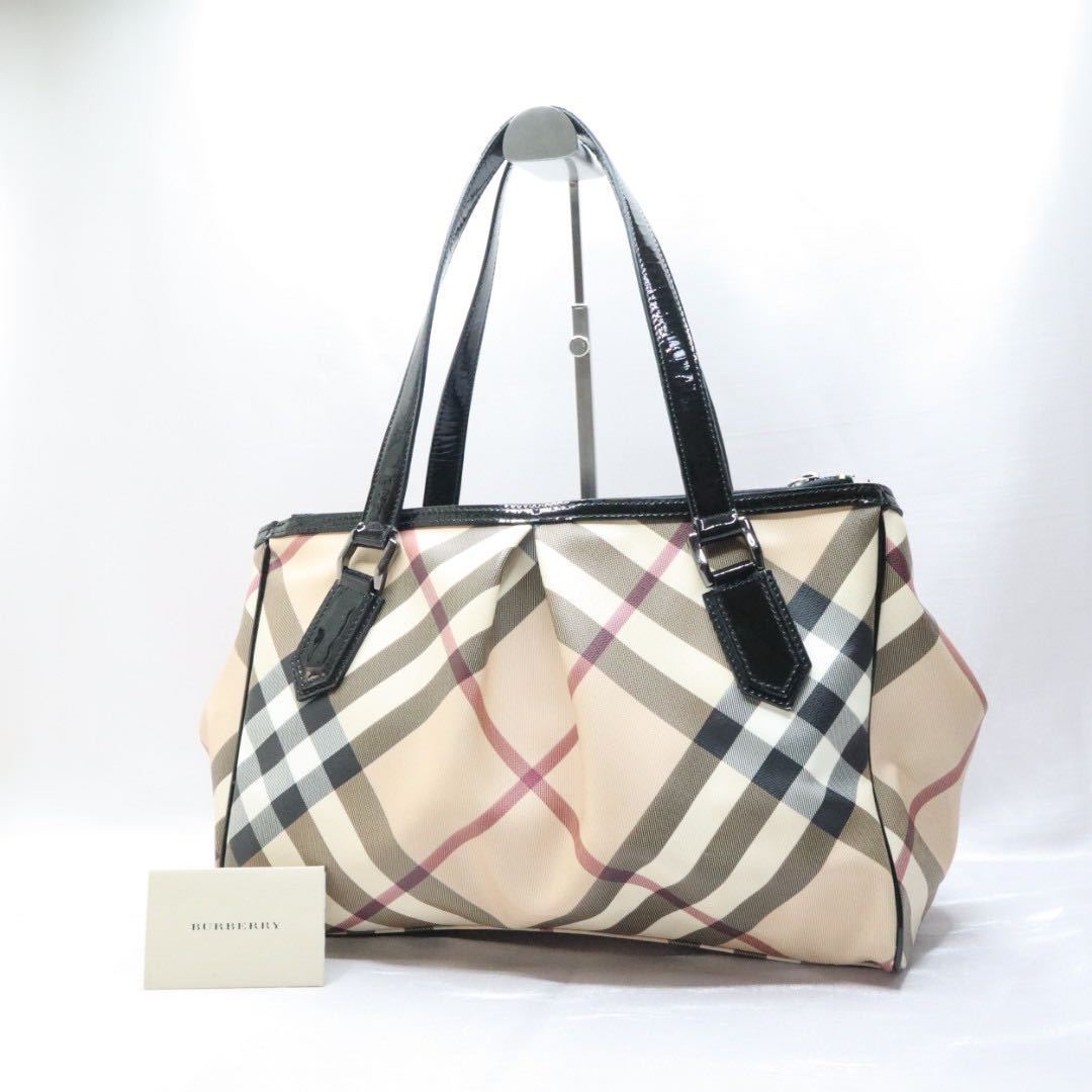 BURBERRY バーバリー ノバチェック トートバッグ ショルダーバッグ