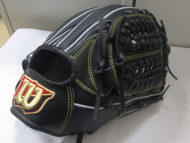 ♪ 新品 ウイルソン Wilson Staff 硬式 野球 投手用 11.75インチ WBW101049 ブラックSS サイズL グラブ ウィルソン 未使用_画像1