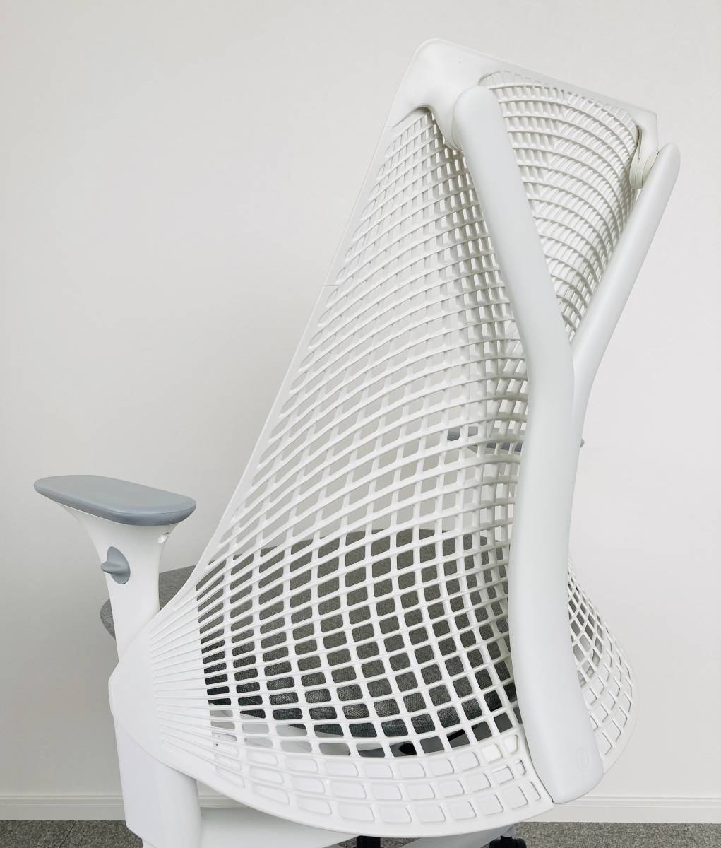 完動美品　Herman Miller SAYL Chair(セイルチェア)シリーズ AS1YA23HA-1110 ホワイト／グレー_画像5
