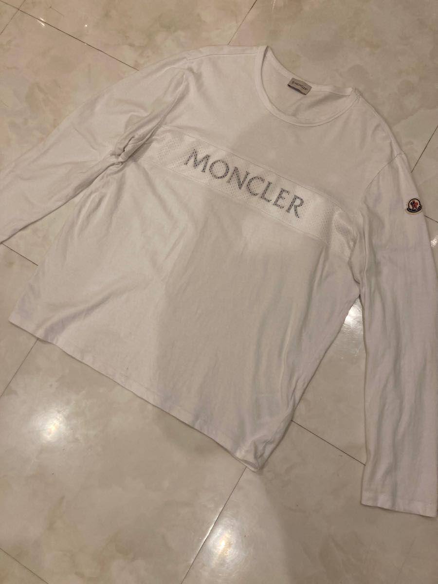 MONCLER モンクレール 長袖ロングTシャツ メッシュロゴ ロンT|PayPay