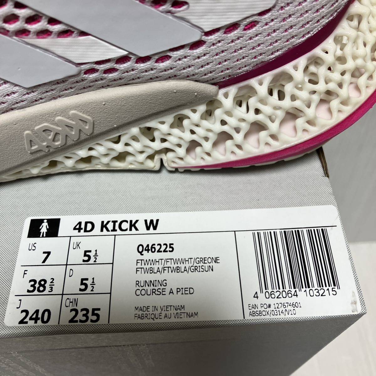 送料無料 新品 adidas ランニングシューズ 4 D KICK W 24の画像10