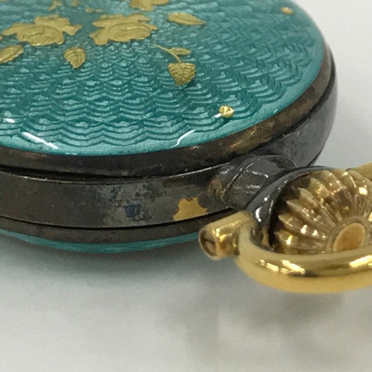 【ALAA4069】Uhlmann ウールマン 小型 手巻き 懐中時計 稼働品の画像7