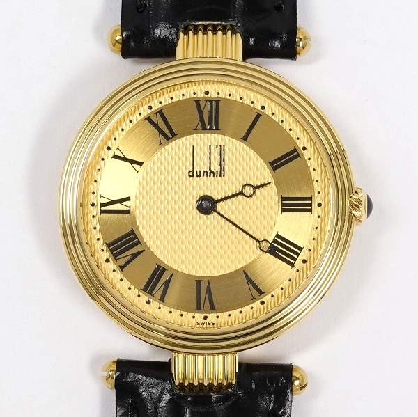 dunhill ダンヒル ドレス メンズ クォーツ K18YG 750YG 美品