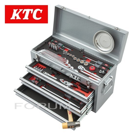 KTC 9.5sq. 工具セット SK36723XS / ツールケース （ 工具箱 ） SKX0213S シルバー 採用の ツールセット
