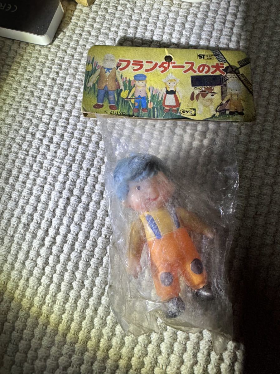 フランダースの犬　ソフビ人形　ネロ　パトラッシュ　タケミ　ZUIYO ミニサイズ　昭和　当時