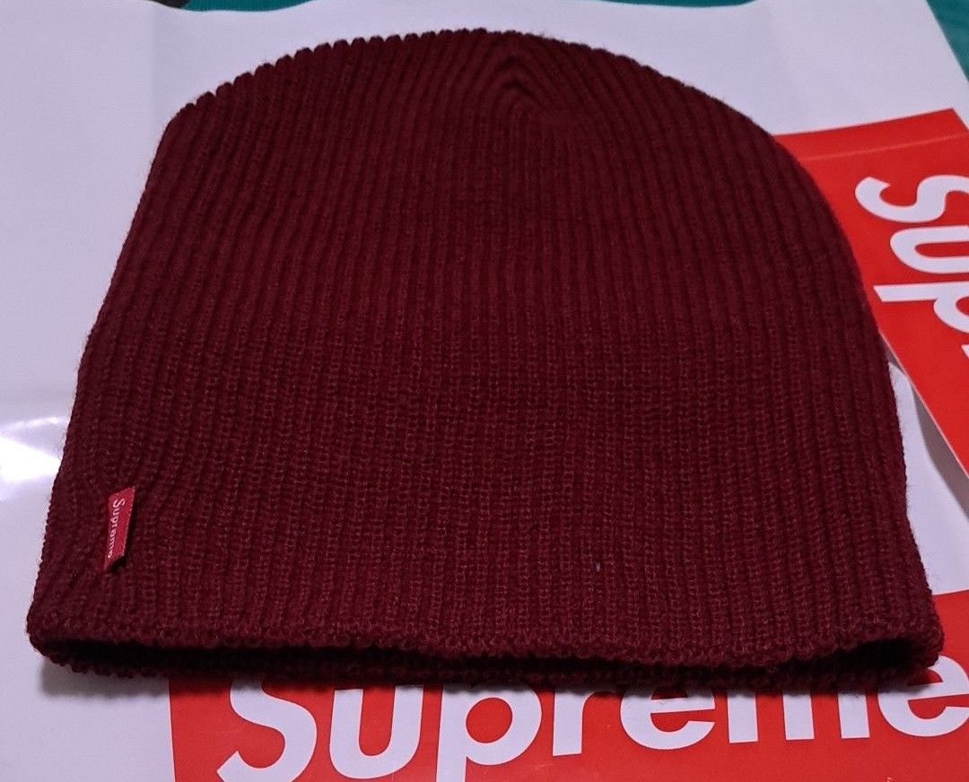 SUPREME BASIC BEANIE 穴有り ニット帽 エンジ色｜Yahoo!フリマ（旧