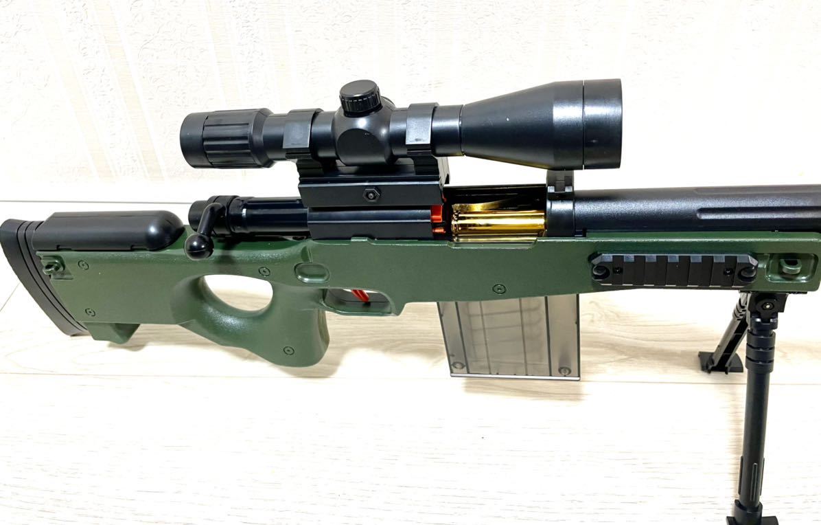 ナーフガンブローバック排莢式 スポンジ弾 awm L96風スナイパー ...