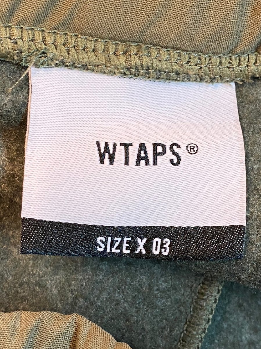 ☆WTAPS ダブルタップス☆ 21AW TERRITORY PULL OVER RAPO フリースパンツ 212ATDT-CSM32 オリーブ_画像5