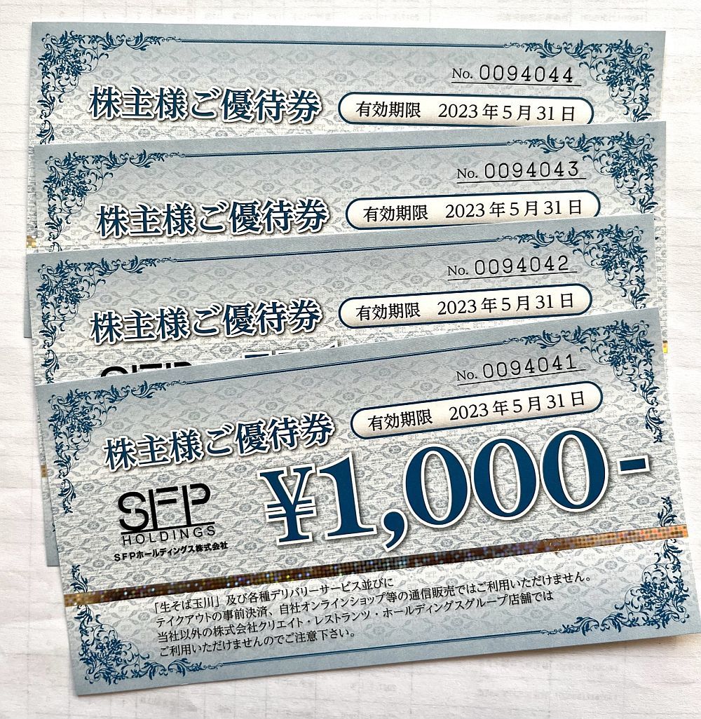 SFPホールディングス 株主優待券 2万円分 磯丸水産 ccorca.org