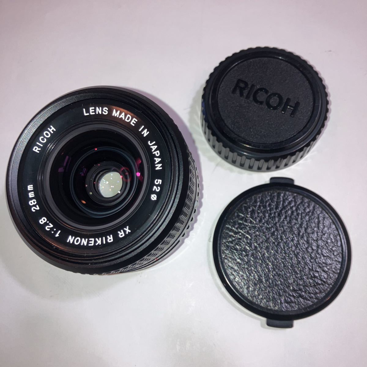 PENTAX Kマウント　RICOH XR RIKENON 28MM/F2.8 美品　外観、レンズともきれいです。