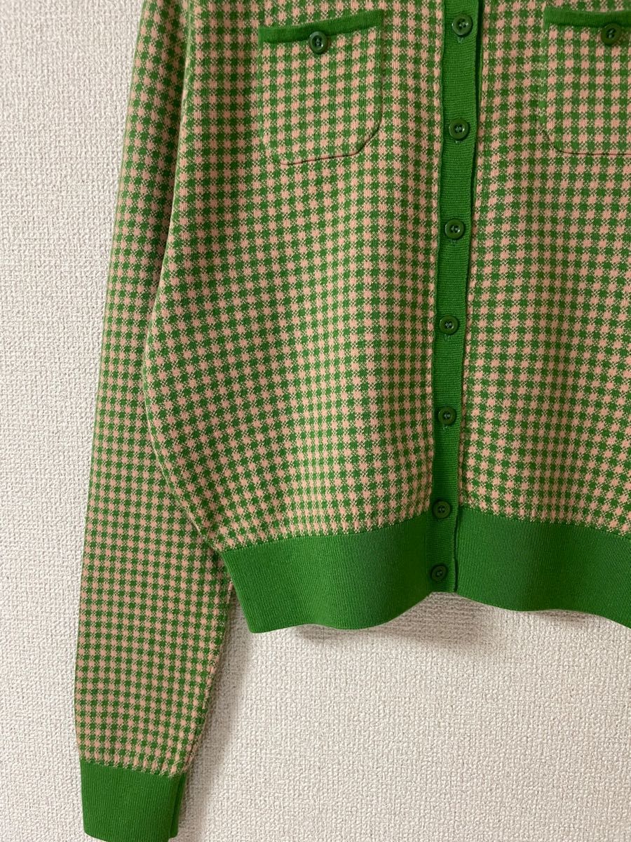 CABaN コットンカシミヤ ギンガムチェックカーディガン ❤リニューアル