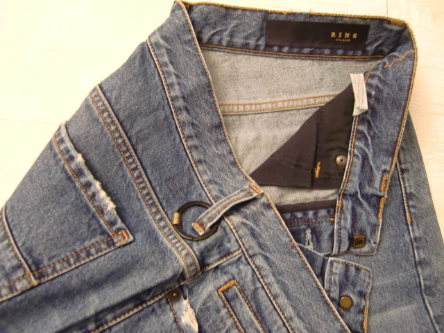  бесплатная доставка Италия производства RING MILANO Denim брюки sele neANTONIOLI W32 M размер соответствует итальянский высококлассный джинсы кольцо milano 