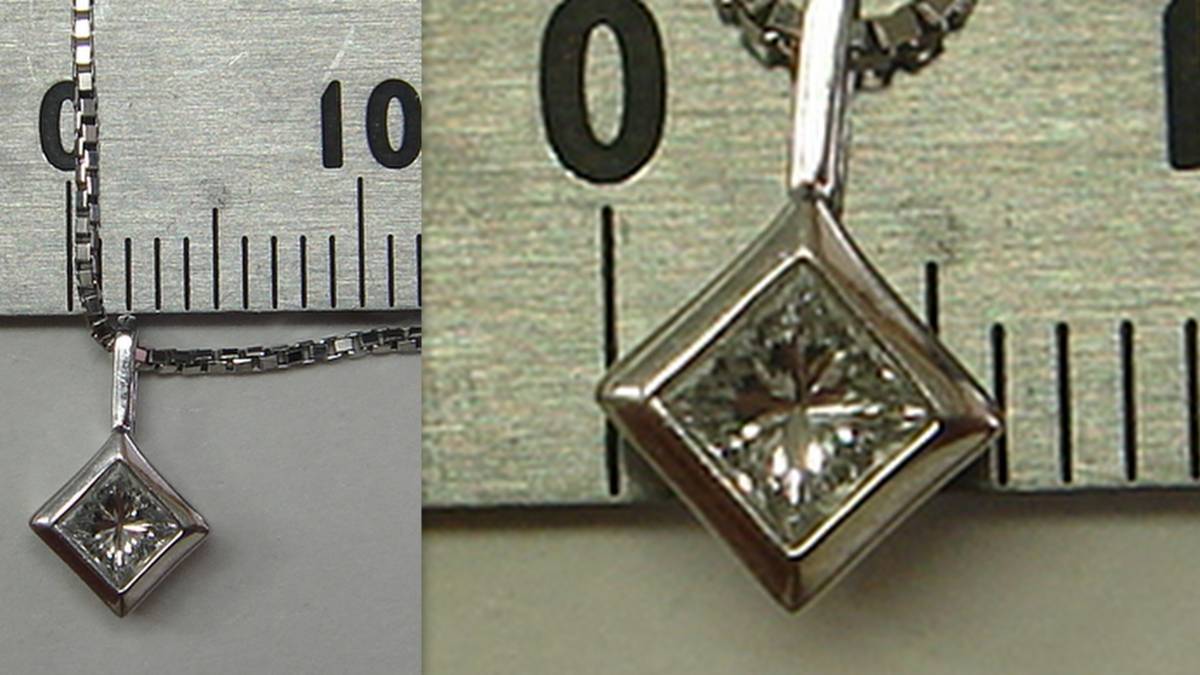 40cm pt850 ダイヤモンド ネックレス　プラチナ　pt900_画像4