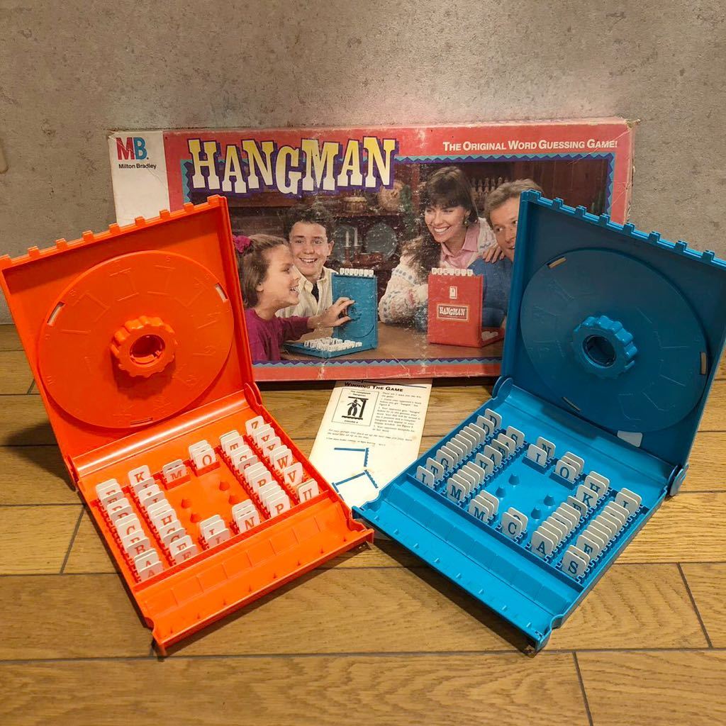 送料無料 1988年 HANGMAN ミルトン・ブラッドレー社 ボードゲーム アメリカ製 ジャンク ビンテージ レア ハングマンの画像1