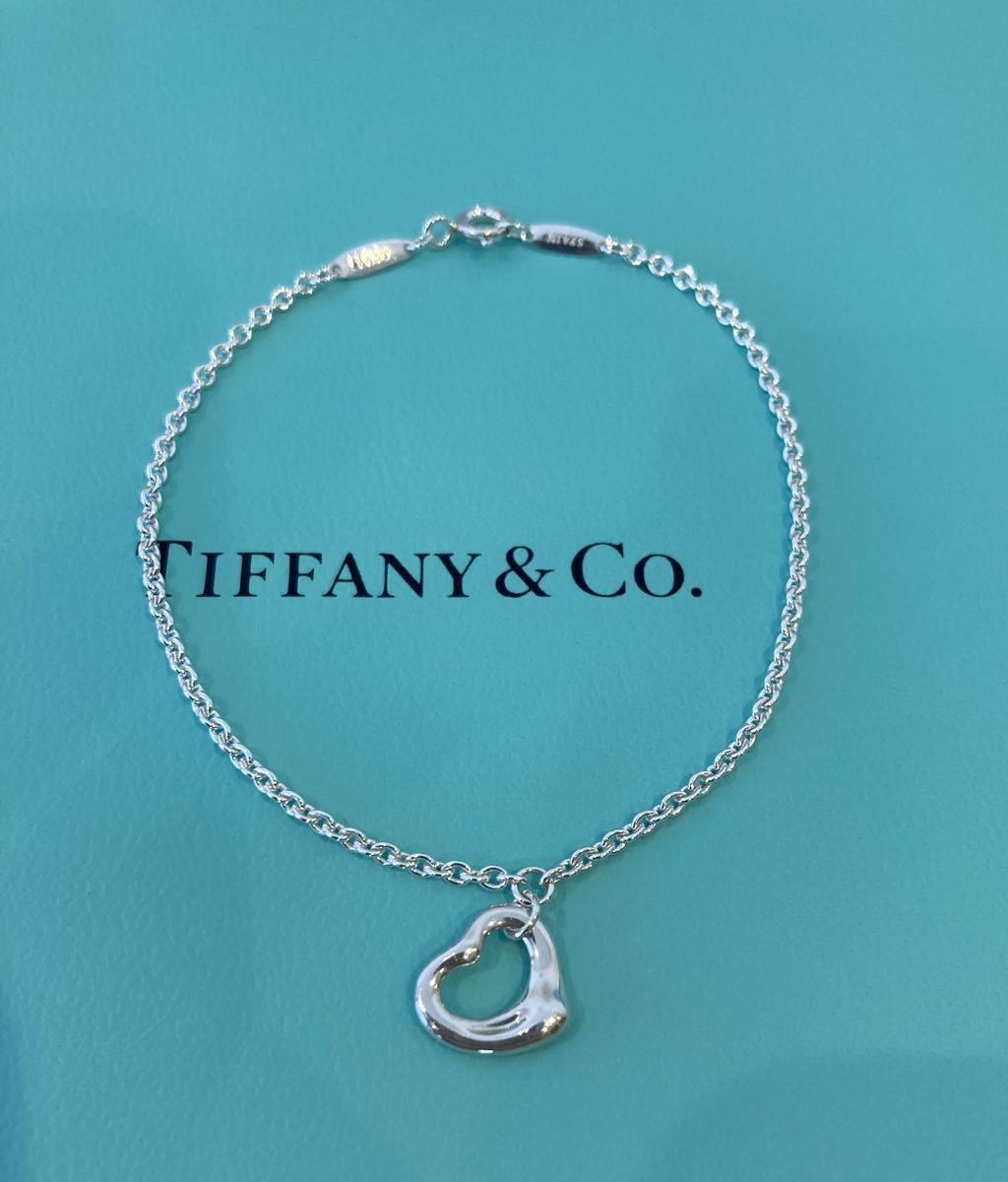 新品 正規品 ティファニー アンドコーtiffany&co ブレスレット 　オープンハート シルバー ハート ティファニー_画像3