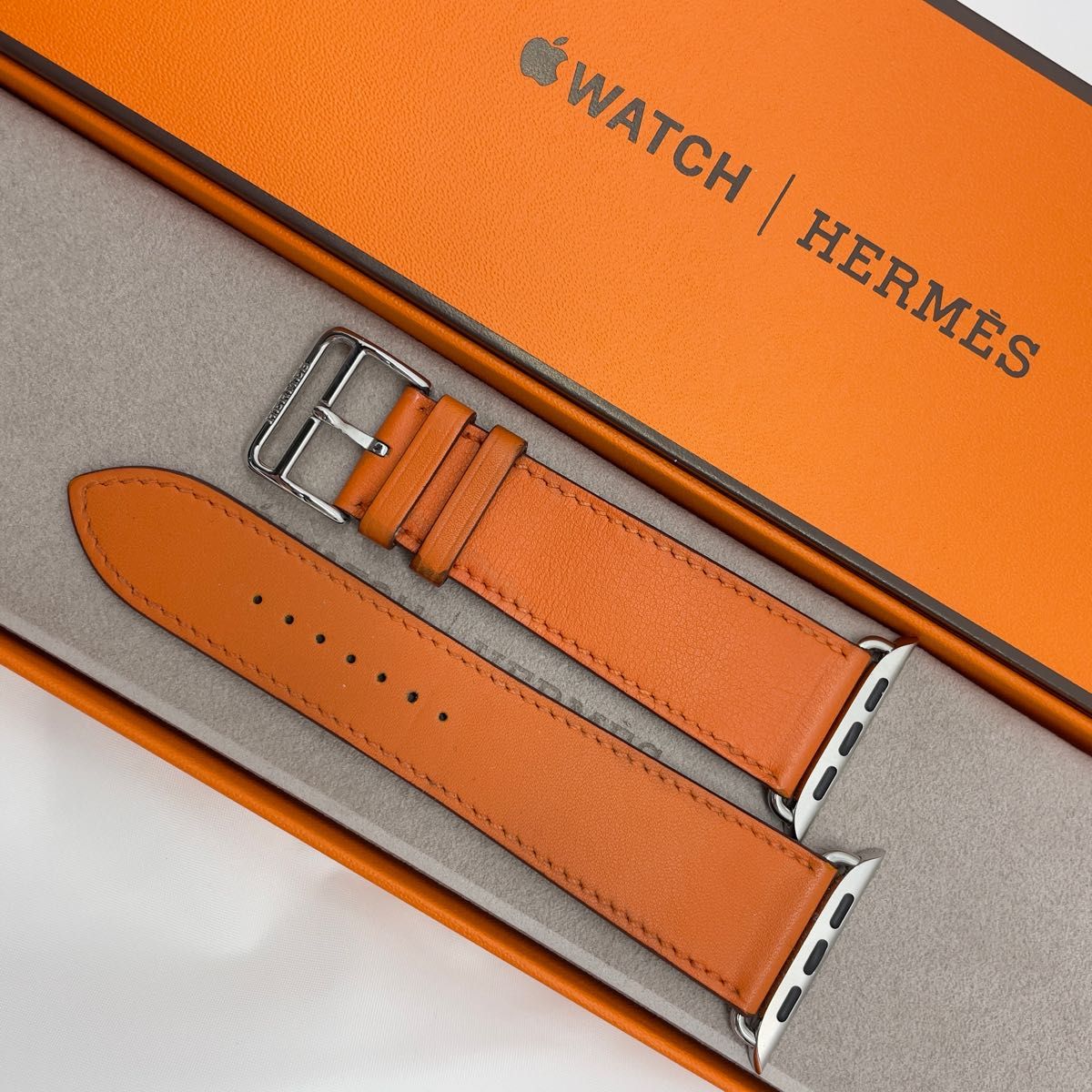 Apple Hermès watch オレンジベルト-connectedremag.com