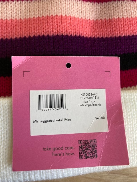 ★即決★US買い付け★送料185円～★ kate spade NEW YORK　ケイトスペード　ニットキャップ　ビーニー_画像6