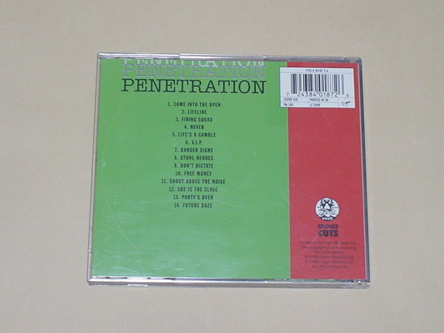 70'S PUNK：PENETRATION / DON'T DICTATE - THE BEST OF PENETRATION(X-RAY SPEX,THE SCREAM,BUZZCOCKS,JOIN HANDS,THE STRANGLERS,CLASHの画像2