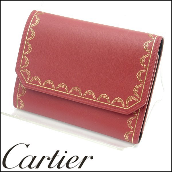TS 未使用品 Cartier/カルティエ 3つ折り財布 スモールマルチ