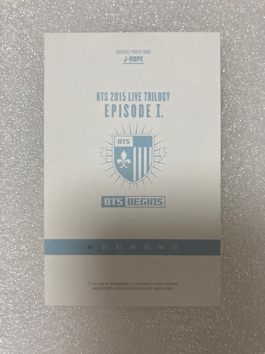 BTS BEGINS ミニフォト コンプ J-HOPE ホソク