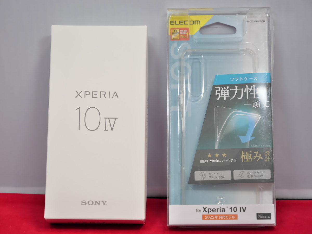 新品同様 ケース付き SONY XPERIA 10 IV XQ-CC44 128GB SIMフリー