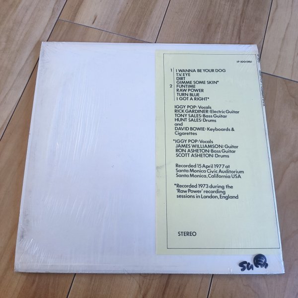 Iggy Pop Featuring David Bowie Stowaway D.O.A.igi- pop David bow i аналог запись vinyl LP IP 100