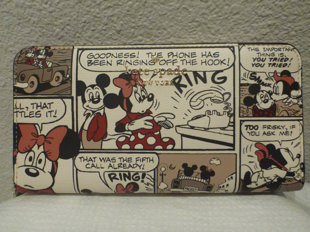 ケイト・スペード ディズニー ミッキーマウス ミニーマウス Disney x Kate Spade New York Mickey Mouse Large Continental Wallet 長財布