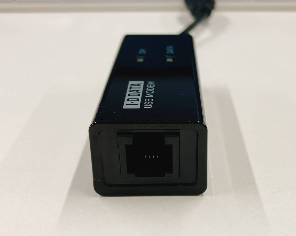 ☆IO DATA USB接続 アナログ 56kbpsモデム USB-PM560ER 中古 動作OK☆の画像2