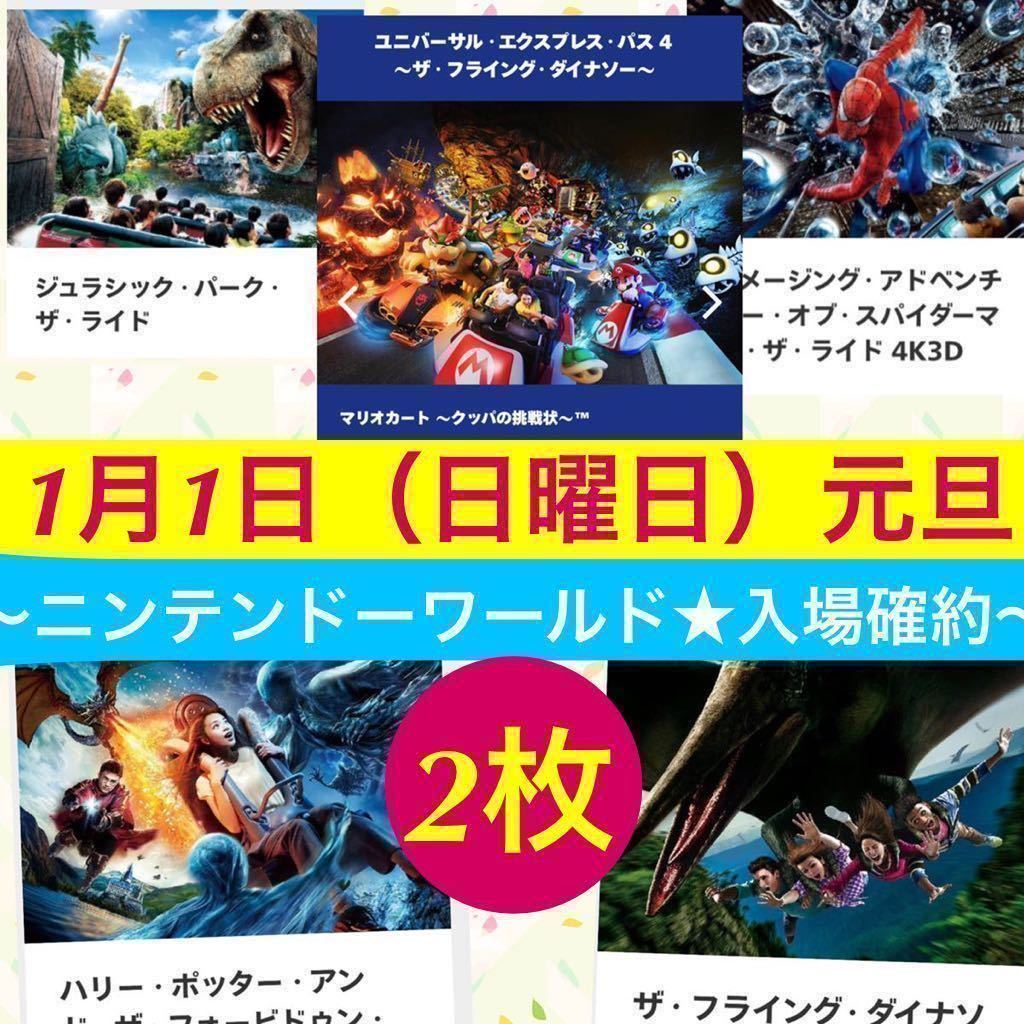 1月1日 元旦 USJ 任天堂エリア入場確約 マリオ ユニバーサルスタジオ