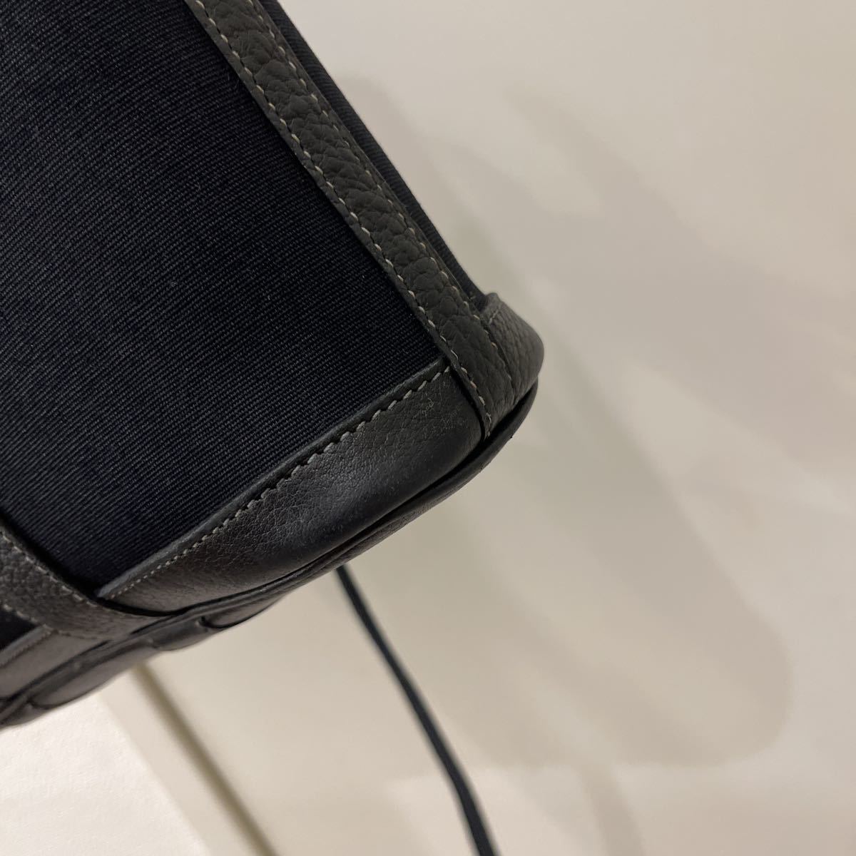 HERMES エルメス ガーデンファイル PM トワル ブラック トート HERMES エルメス ガーデンファイル PM トワル ブラック トート