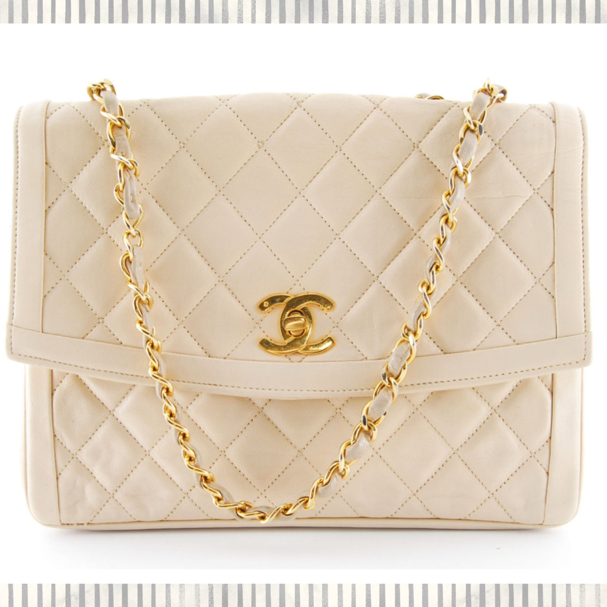 1円〜☆美品 CHANEL マトラッセ チェーン ショルダーバッグ ターン