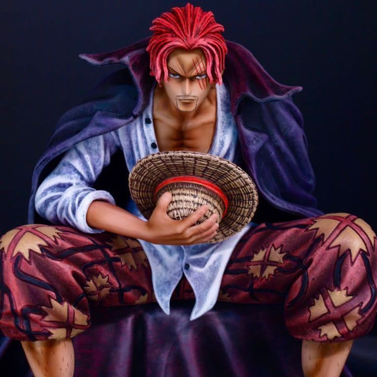 ヤフオク! - ワンピース シャンクス フィギュア リペイント 赤髪のシャ...