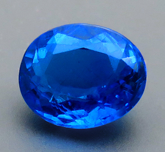 3843【レアストーン 上級品 裸石 ルース】アウイナイト 0.19ct 小粒だが最高彩度の美しい青 ドイツ産 : 瑞浪鉱物展示館【送料無料】_画像2