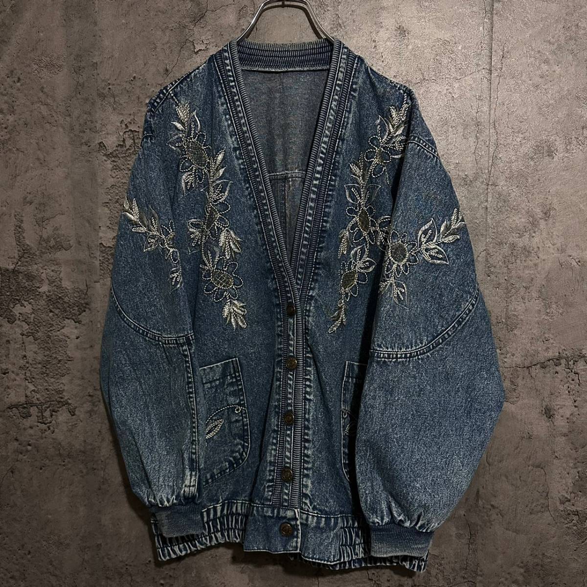 正規品販売! 激レア レトロ 古着 ヴィンテージ 刺繍デニム