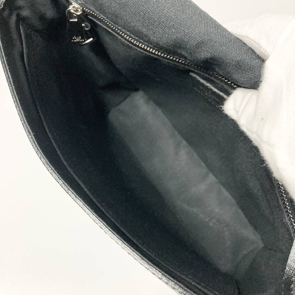 美品 LOUIS VUITTON ルイヴィトン ロマンPM タイガ ショルダーバッグ メッセンジャー クロス 斜め掛け アルドワーズ ブラック