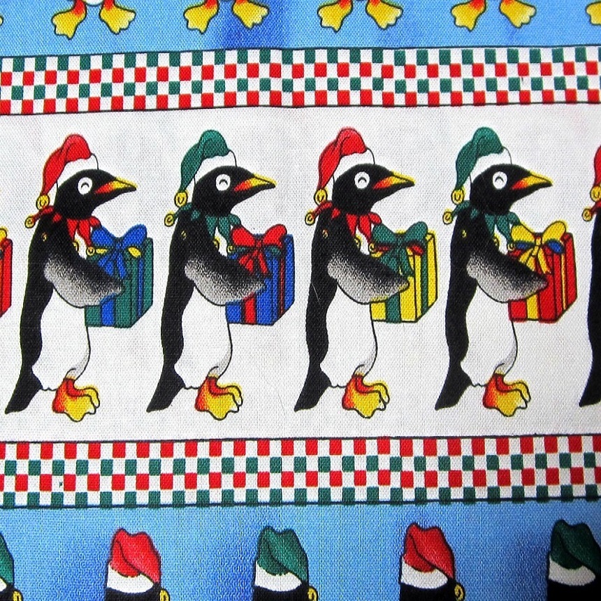 ◇セミヴィンテージ 　 ペンギン クリスマス　 鳥 アニマル　動物_画像1