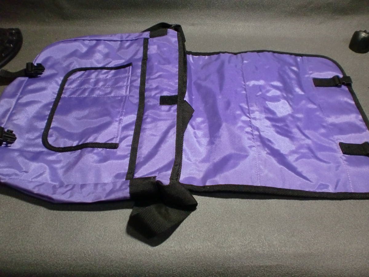 Piko pico shoulder bag purple width 37cm length 30cm inset 8cm exhibition goods om-24