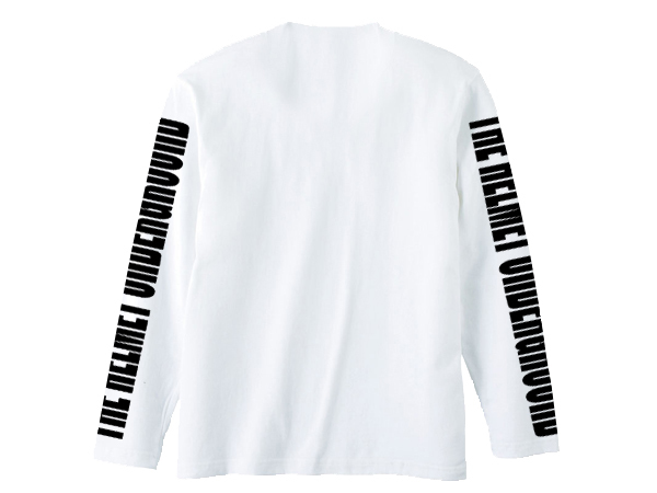 袖THE HELMET UNDERGROUND L/S T-shirt WHITE S/白長袖teeロンt袖プリントワンポイントロゴchampion sparkプラグplugandy warholウォーホル_画像2