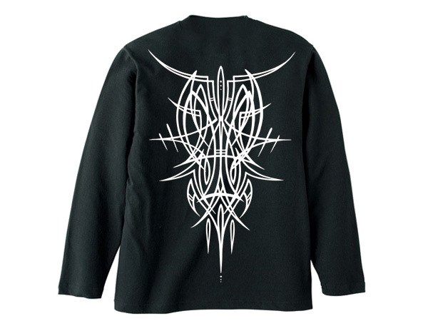 POTS DESIGN PINSTRIPE L/S T-shirt BLACK S/長袖ロンthot rodホットロッドvon dutchヴォンダッチed rothエドロスrat finkラットフィンク_画像3