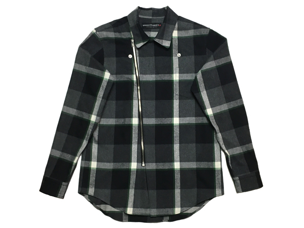 超目玉】 GRAY SHIRT FLANNEL RIDERS CHECK jacketsjkt皮本革ジャンusa