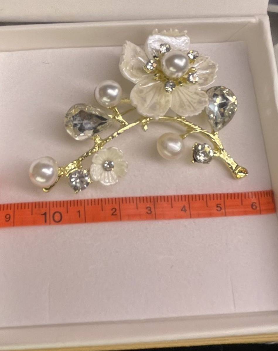 本真珠 本物真珠 淡水パールブローチ ペンダント兼用の画像6
