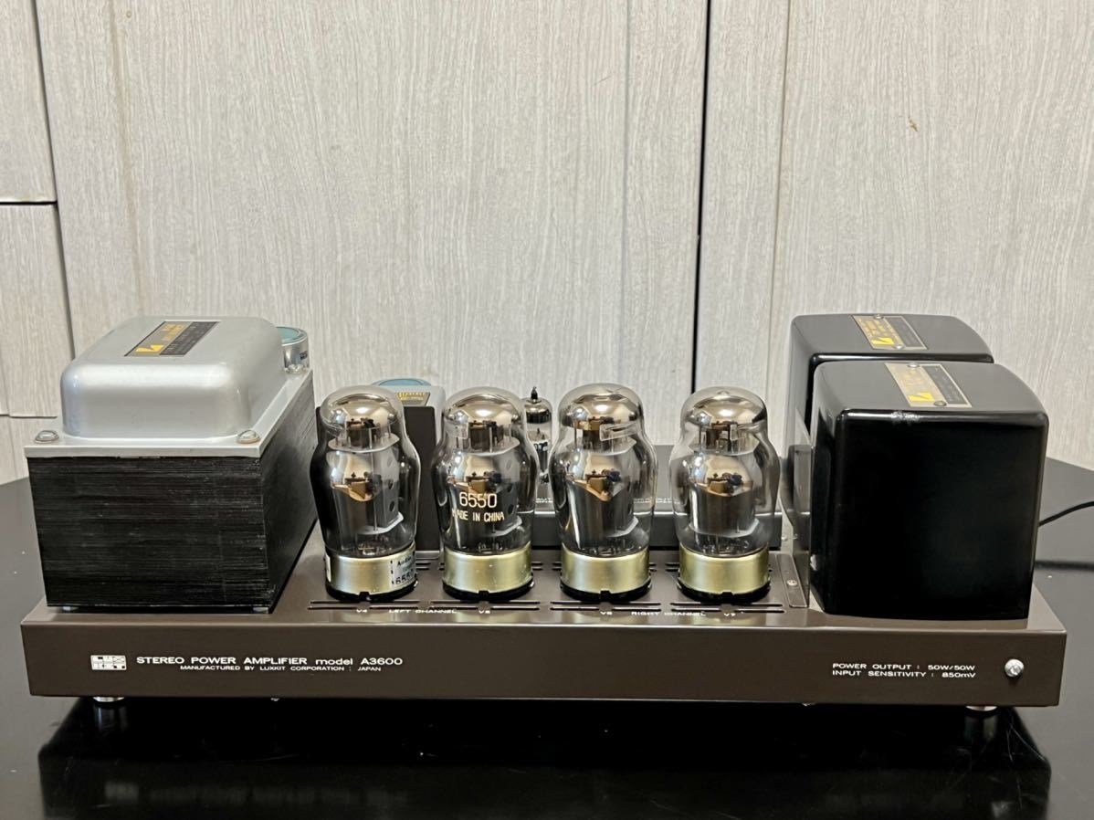 LUXMAN LUXKIT A3600 真空管パワーアンプ ! 動作品!安心して使える!6550 / KT88 P.P !