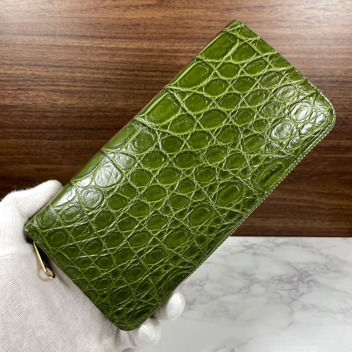 再入荷好評 長財布 クロコ メンズ レディース 新品 本革 0qjGy