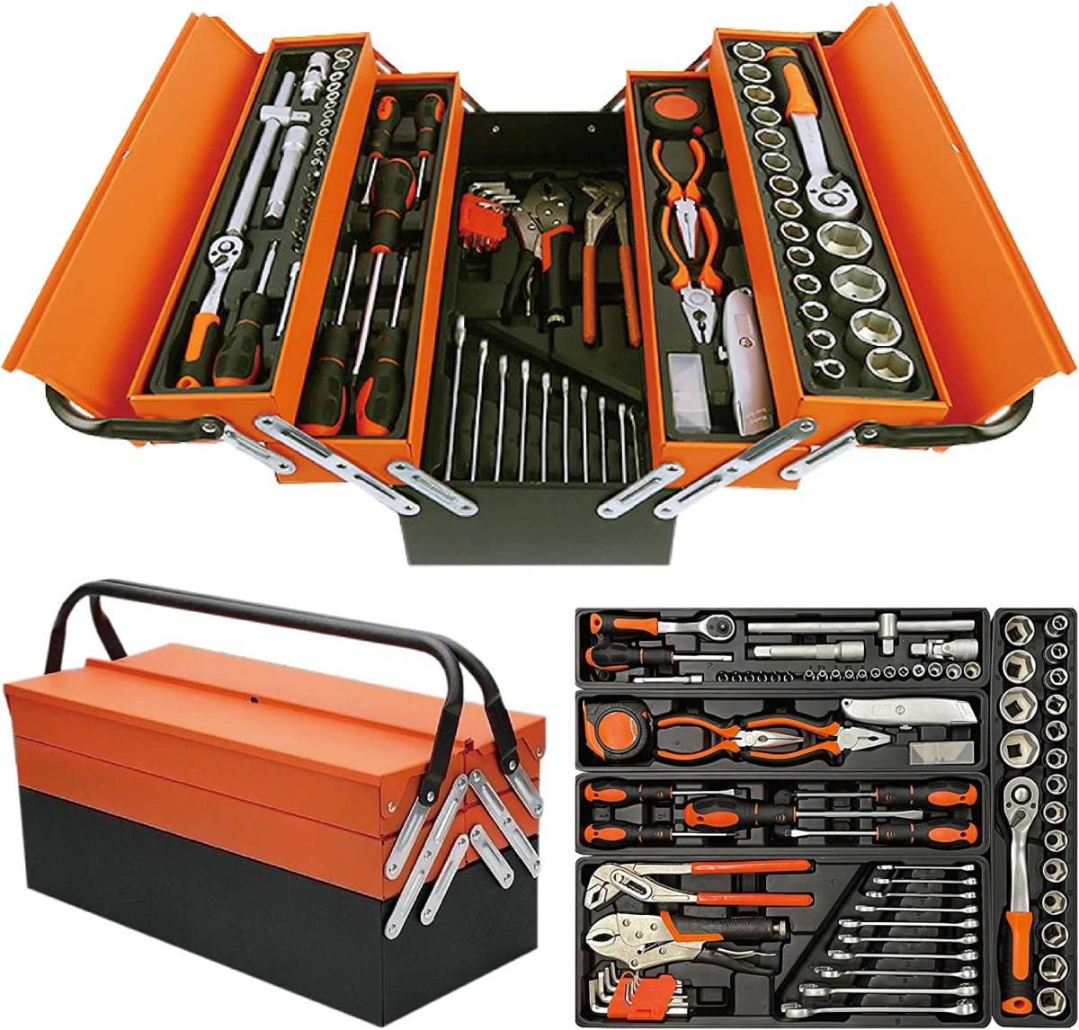 新しく着き 85pcs ツールセット ガレージツール 整備工具セット 車