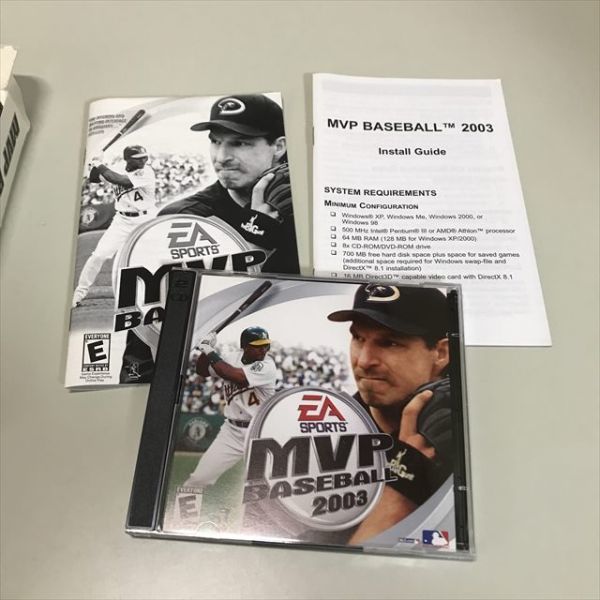 Z4212 ◆MVP BASEBALL 2003 Windows PCゲームソフト_画像3