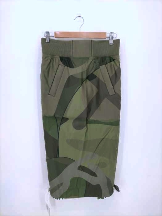 Sacai(サカイ) 21AW カモフラサイドジッププリーツスカート レディース