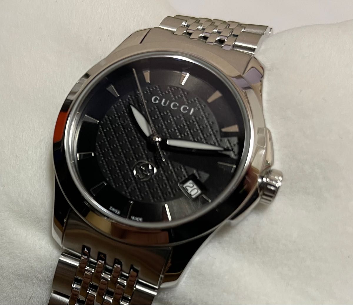 GUCCI】【新品未使用】腕時計 YA1265006 ブラック タイムレス-