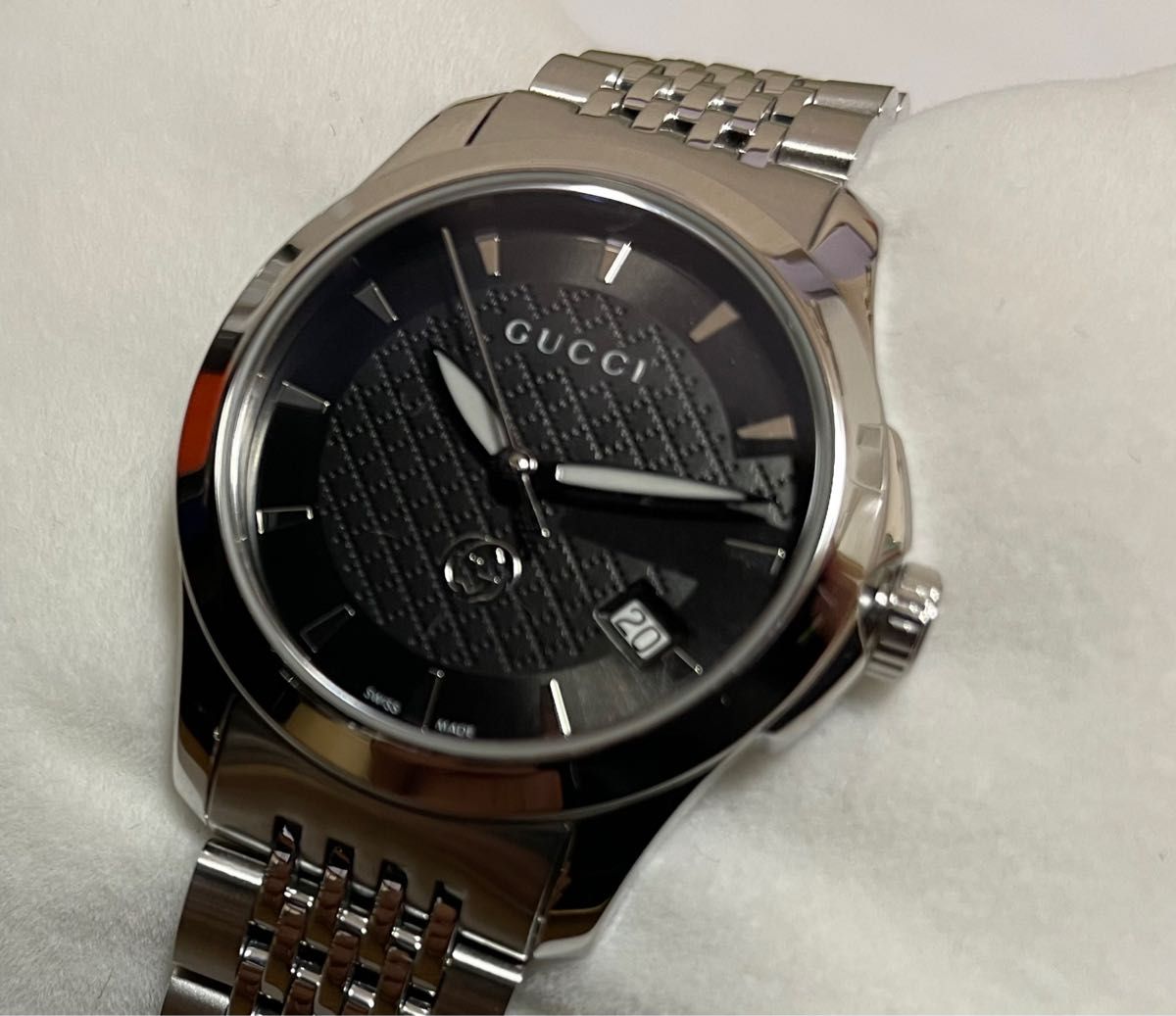 新品未使用 GUCCI YA1265006 Gタイムレス レディース 黒文字盤