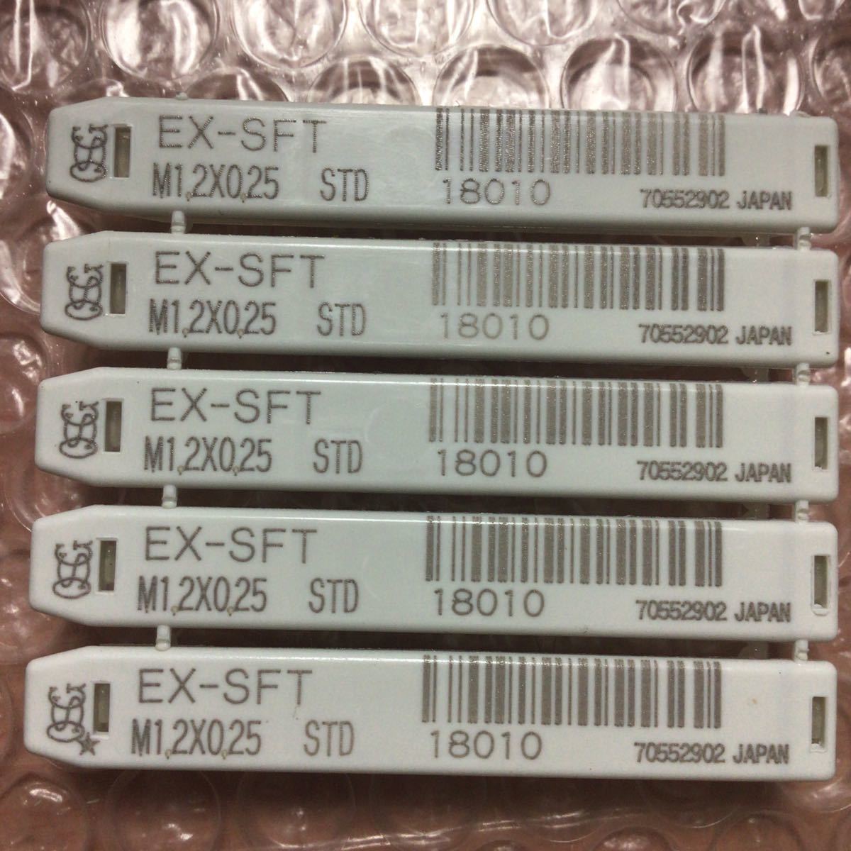 新品 5本入り OSG STD M1.2x0.25 EX-SFT 鋼用 鉄用 オーエスジー 18010 スタンダード スパイラル タップ STD OH1 M1.2 x 0.25_画像1