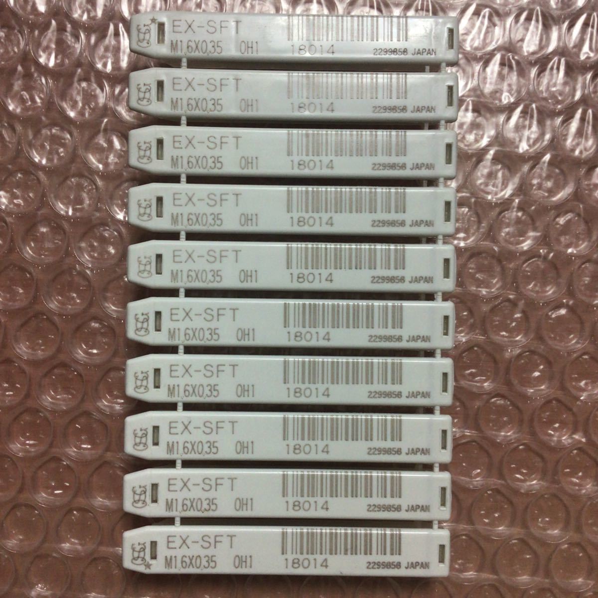 10本 OSG STD M1.6x0.35 EX-SFT 鋼用 鉄用 オーエスジー 18014 スタンダード スパイラル タップ OH1 M1.6 x 0.35 未使用品 10本入り_画像1